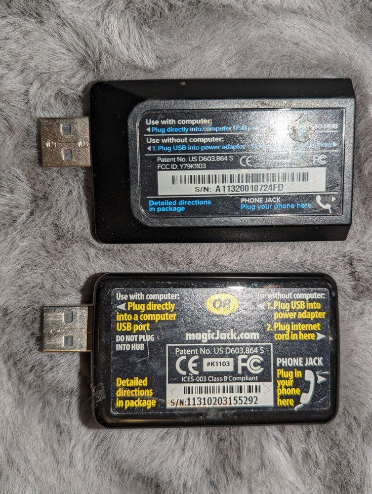 Magic Jack & Magic Jack Plus Pre-Owned Untested