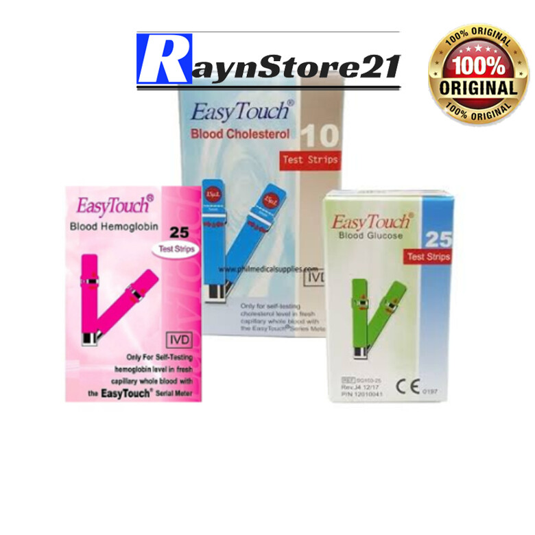 EASY TOUCH TEST STRIPS (Cholesterol, Hemoglobin, Glucose, Uric Acid)