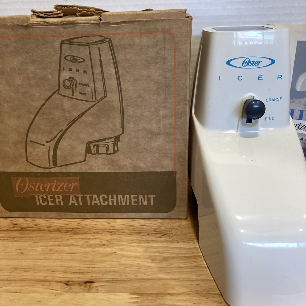Osterizer Blender White Icer Attachment Model 435 01 Crushed Ice Crusher Oster