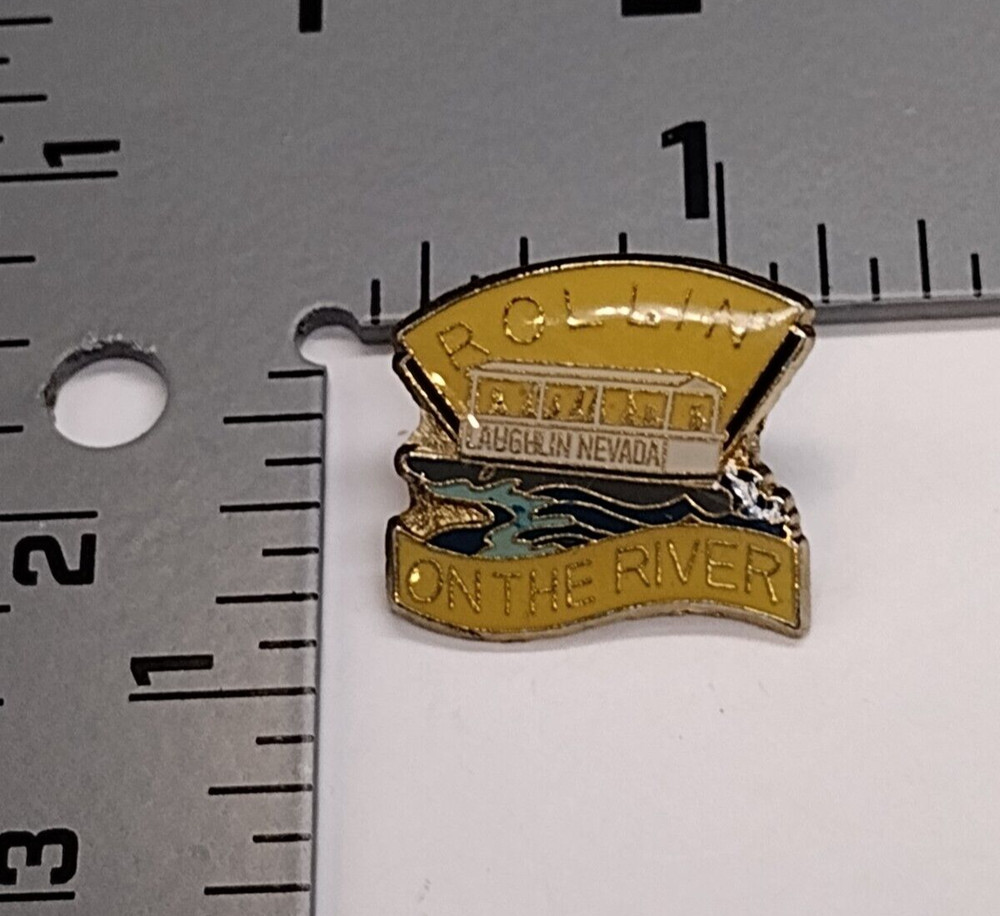 Rollin' On The River Laughlin Nevada Lapel Pin