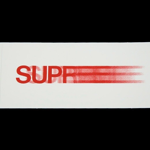 SS16 Supreme Motion Logo Sticker White