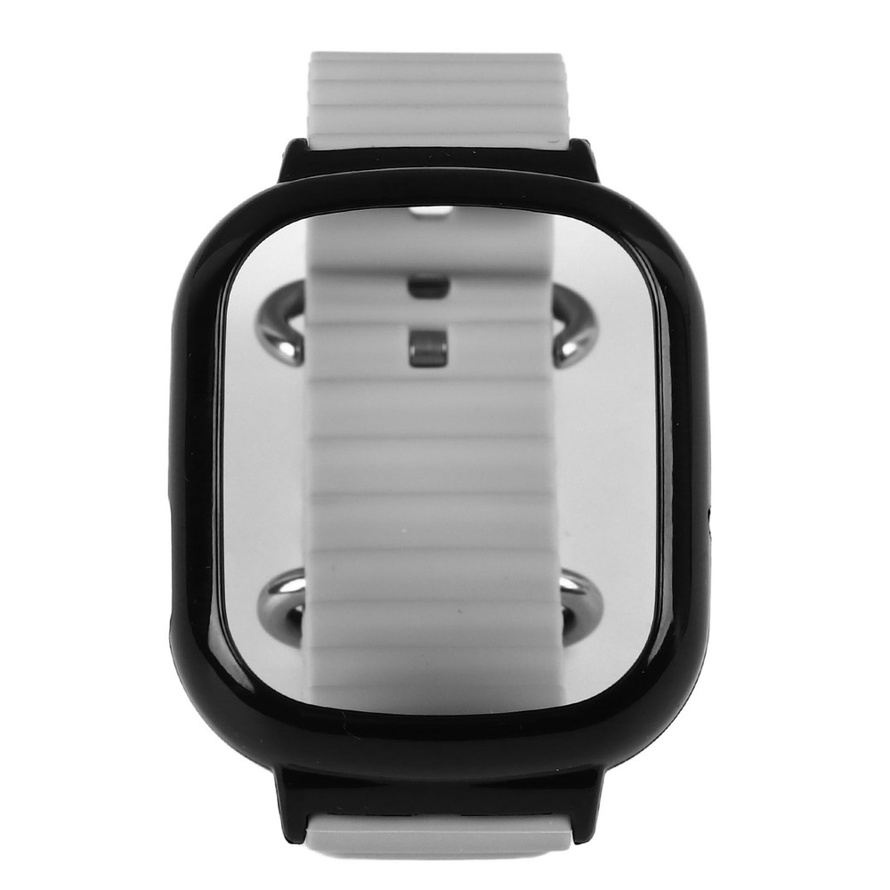 Watch Silicone Strap With Built In PC Case Adjustable Wristband (Gray )