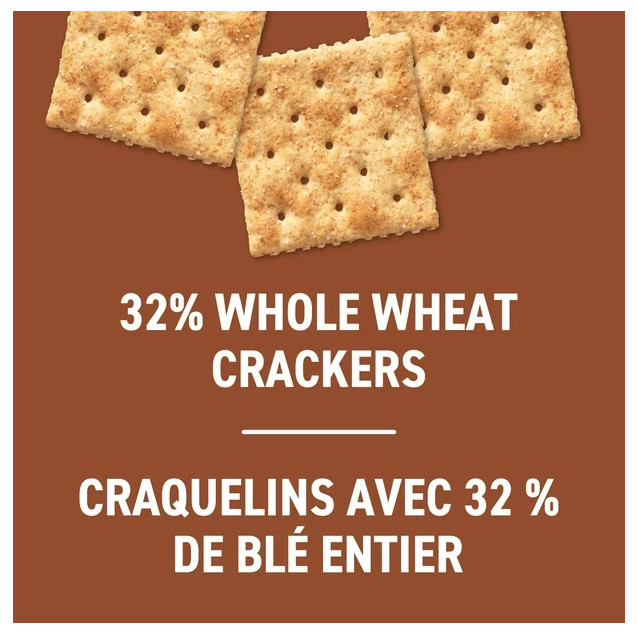 Premium Plus Whole Wheat Salted Top Crackers, 481g (4 Pack)
