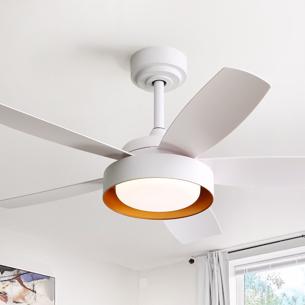 Modern,42in,Ceiling Fan with LED and Remote Control,6 Speed,Reversible ABS Blade