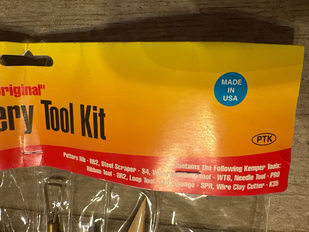 Kemper Pottery Tool Kit 8 Piece PTK - NEW Sealed Pkg.