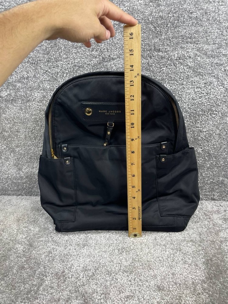 Marc Jacobs Mini Backpack Black Top Handle Adjustable Shoulder