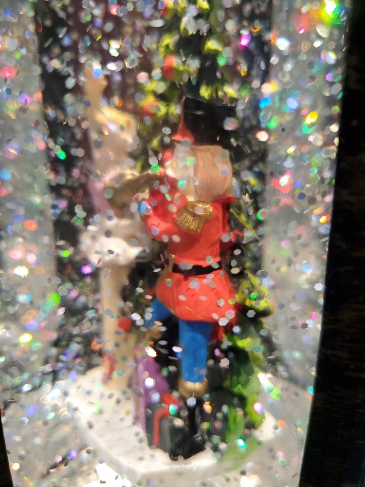 Musical Christmas Snow Globe Lantern Lighted Nutcracker Suite Scene Christmas
