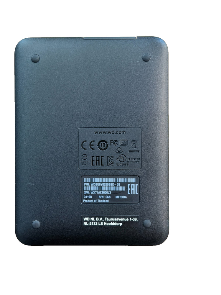 WD Elements Portable 2TB USB 3.0 External Hard Drive