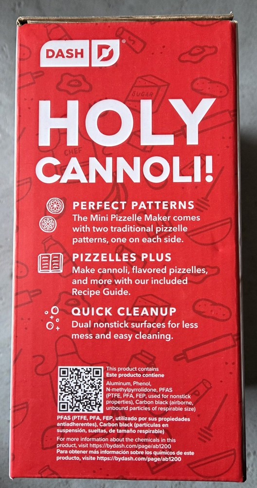 Dash Mini Pizzell Maker - Red