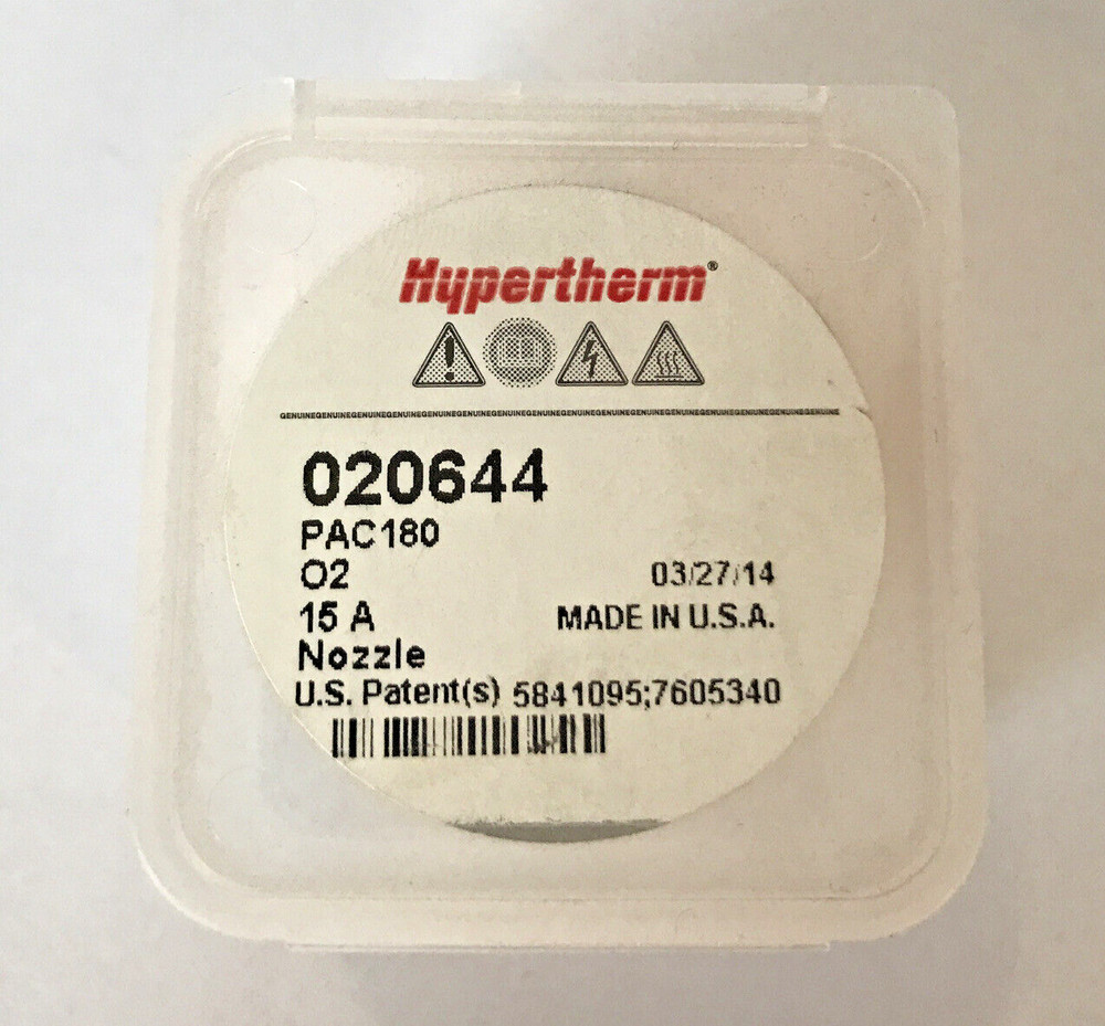 Hypertherm 020644 Nozzle 15A PAC180 O2