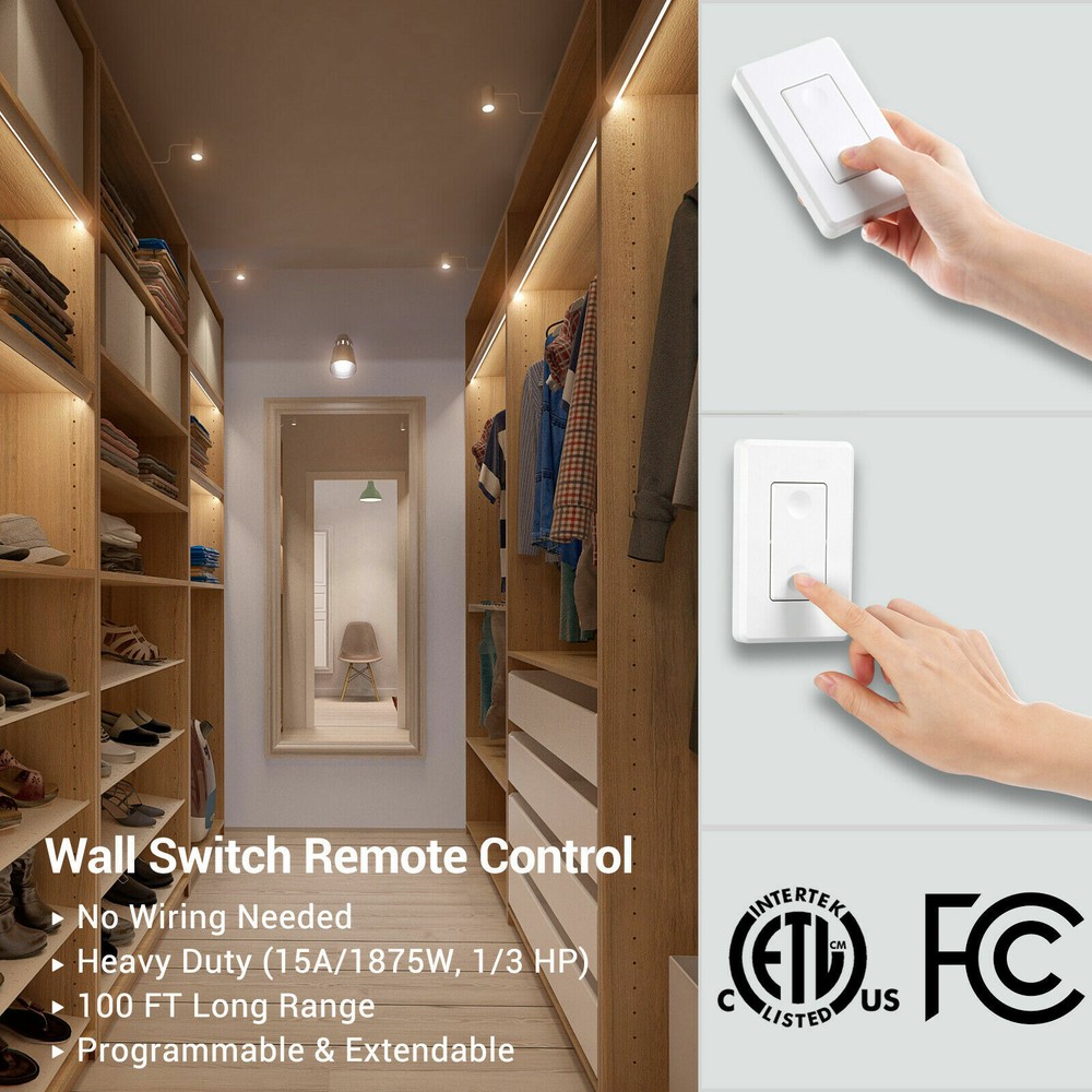 DEWENWILS Wireless Remote Control Outlet Switch Electrical Outlet Power Switch