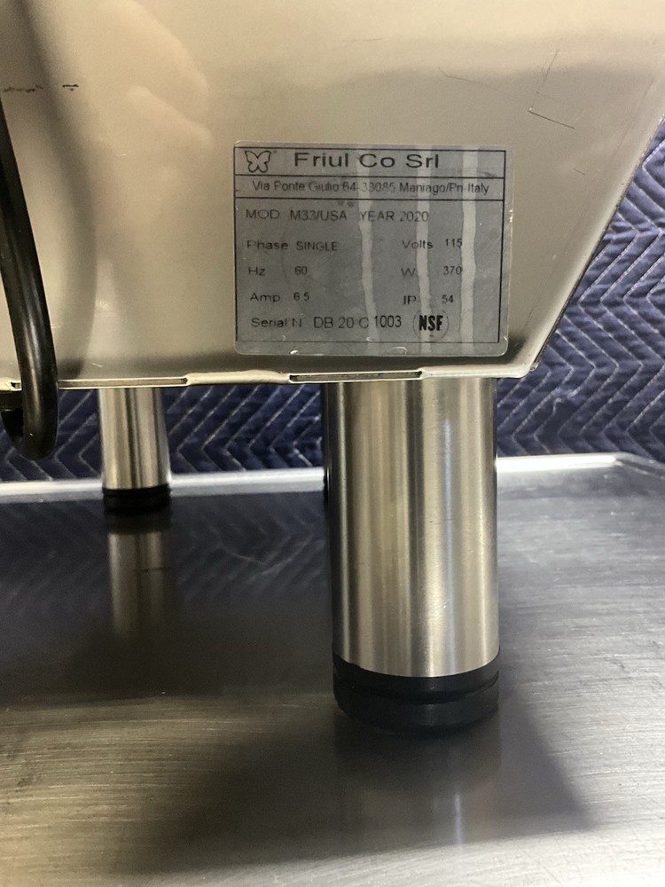Friul Co M33 Table Top Dough Sheeter 115V Single Phase