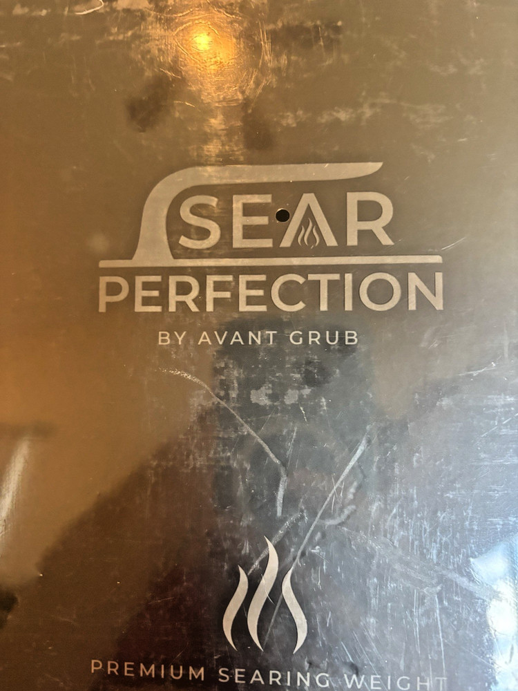 Avant Grub Sear Perfection Stackable Steak Weight Grill Press New Sealed