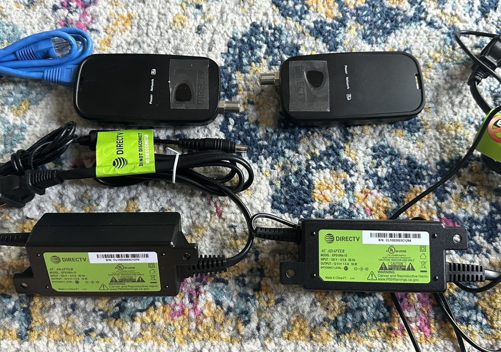 TWO Directv USB Home Adapter Kit w/ Cable & Power Supply