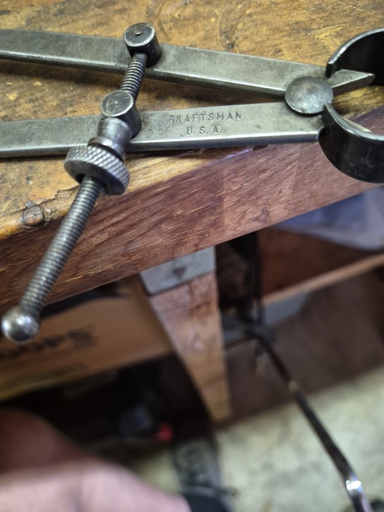 CRAFTSMAN TOOLS 6” SPRING JOINT INSIDE & OUTSIDE CALIPERS, USA