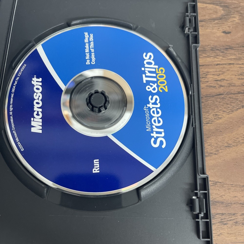 Microsoft Streets and Trips 2005 Software Only