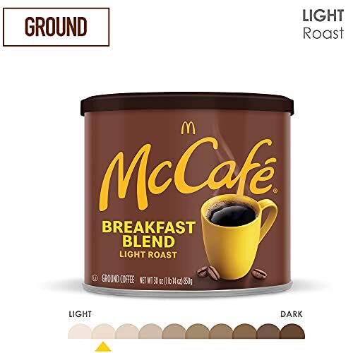 McCafe Breakfast Blend Light Roast Ground Assorted Flavor Names , Sizes