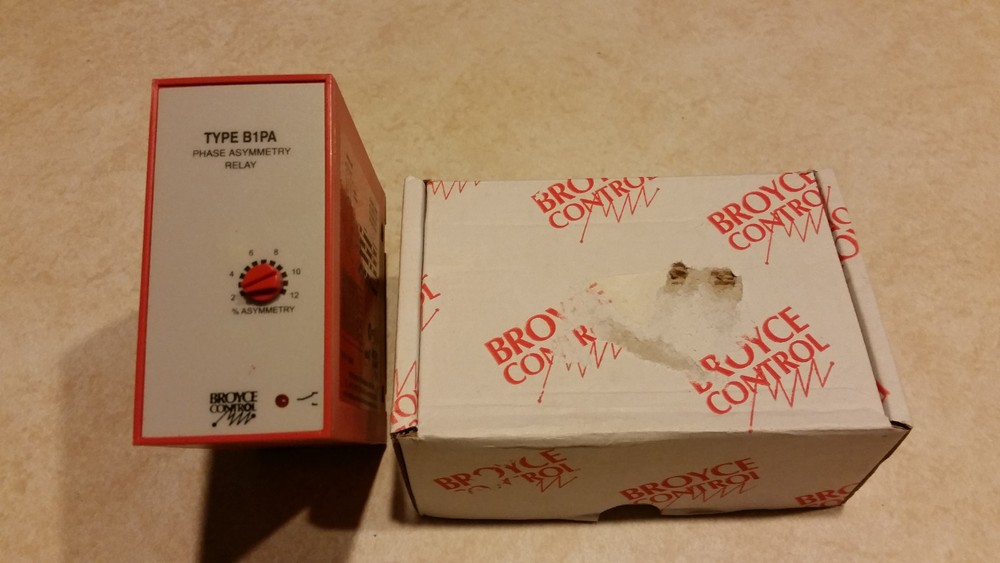 BROYCE CONTROL PHASE ASYMMETRY RELAY Type B1PA