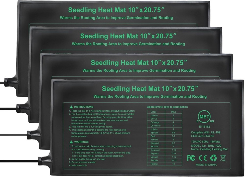 Consistent Heating Mats for Indoor Seed Starting, Fermentation & Terrariums