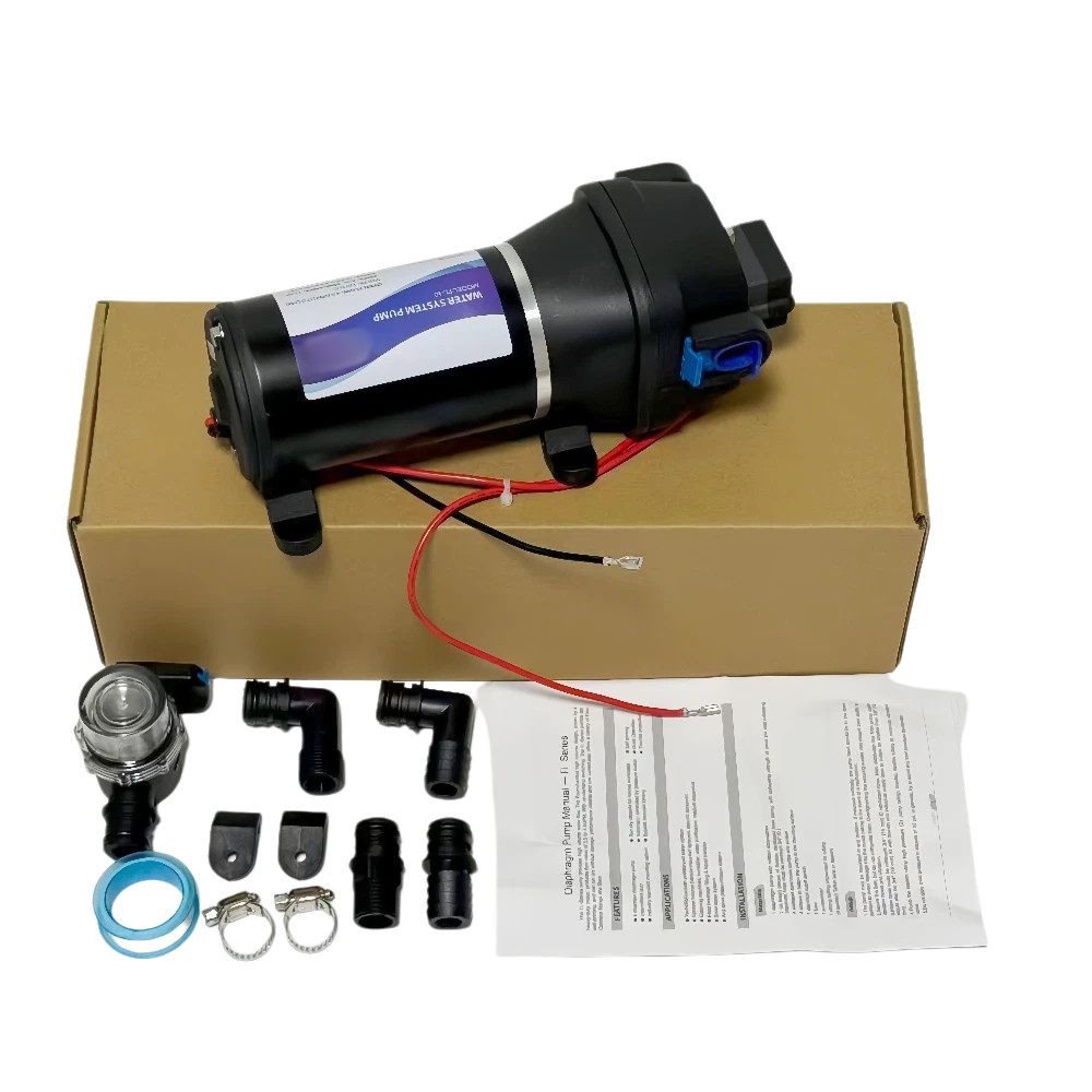 04325143A New 12V Water System Pump 4.5 GPM 40 PSI Draw 6.2 Amps Fits For Flojet
