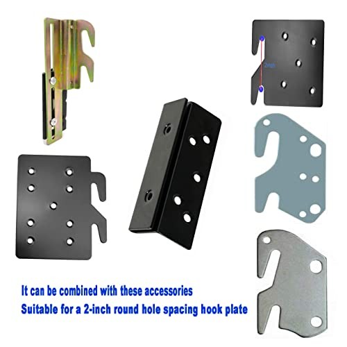 Bed Frame Bed Post Double Hook Slot Bracket, Bed Rail Hardware Attachment