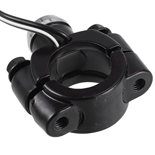 7/8" Motorcycle Handlebar Control Horn Start Switch Button with Connectors