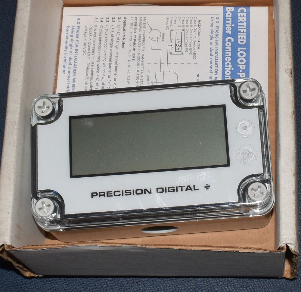 Precision Digital PD686 Loop Powered Digital Panel Meter