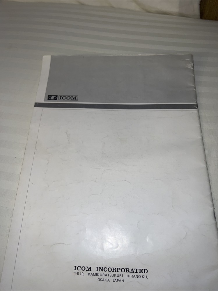 ICOM IC-R70 INSTRUCTION MANUAL ORIGINAL