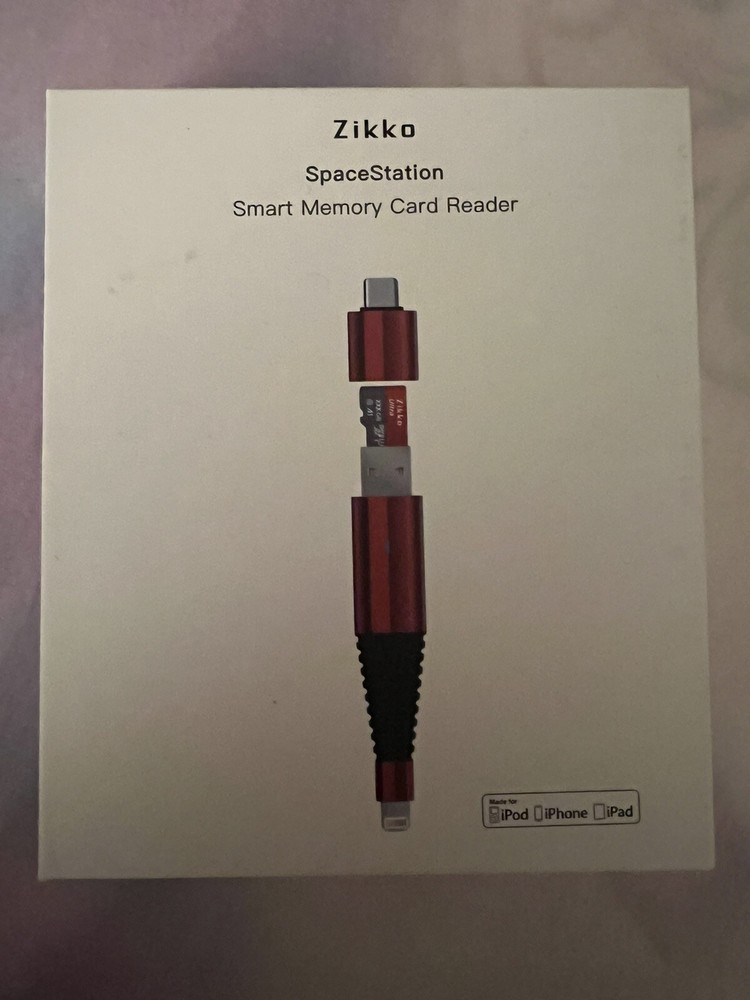 Zikko SpaceStation 7S Smart Memory Card Reader For iPad iPhone iPad