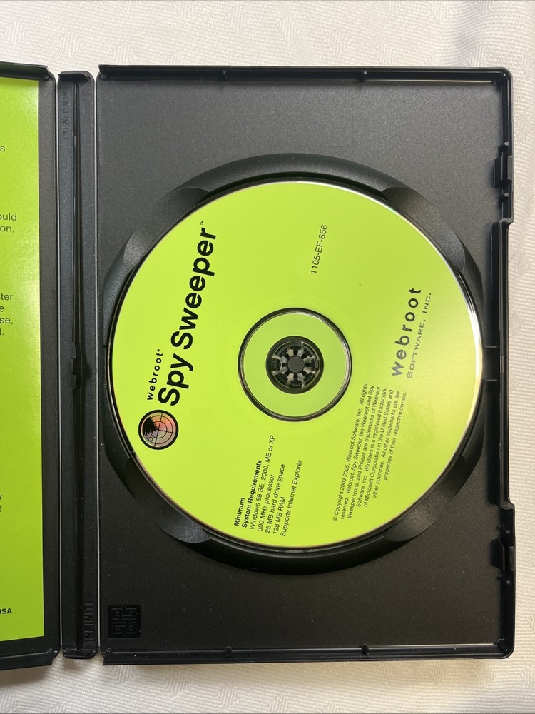 Webroot Software, Spy Sweeper, Windows, 2003-2007 (CD-Rom, With Code)