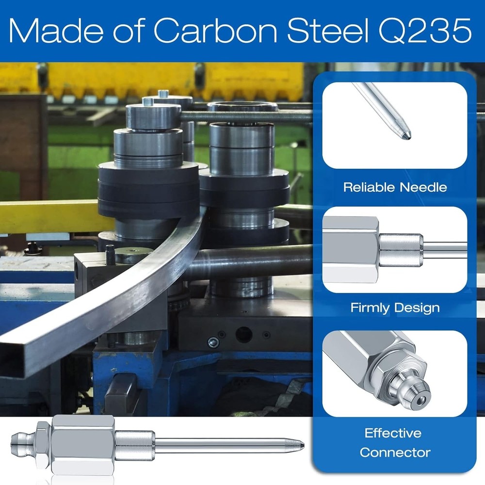 Precision Grease Needle Adapter for Easy Application - 1/8 Inch NPT Threads