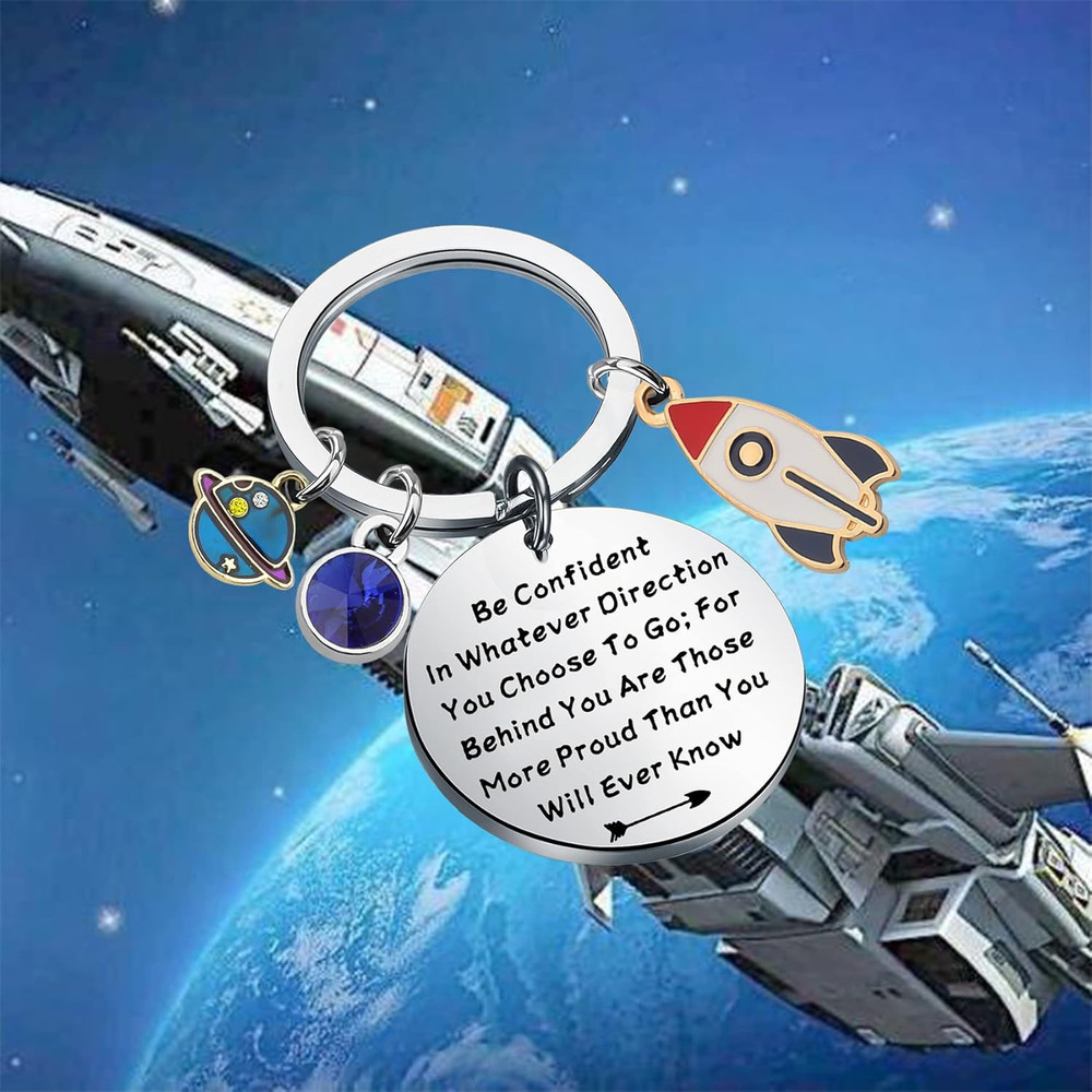 Rocket Ship Keychain Astronaut Gift Future Astronaut Gift