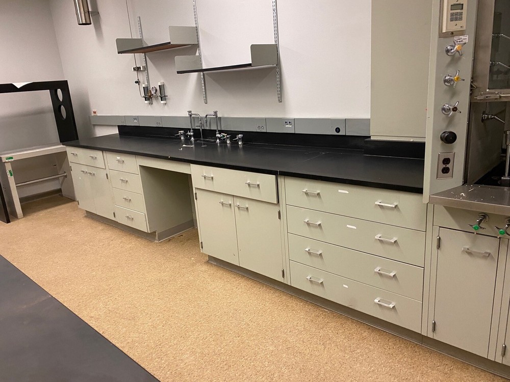 Gray Lab Casework Benches by Linear Foot, Island & Perimeter(100379)