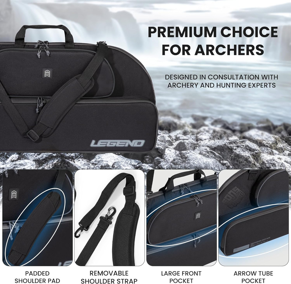 Bowarmor Soft Compound Bow Case - Carry Your Archery Accessories - Thick Protect
