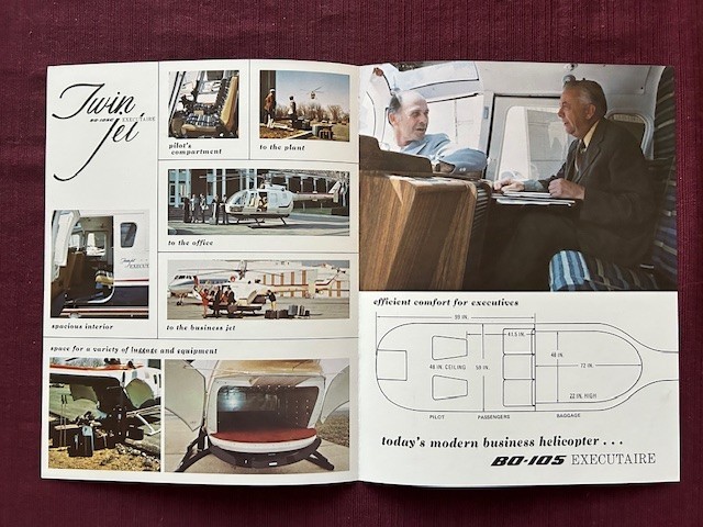 Boeing 105c Executaire Brochure 1970