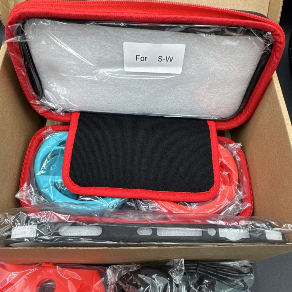 EOVOLA Accessory Bundle for Nintendo Switch Case Controller Grips Cable