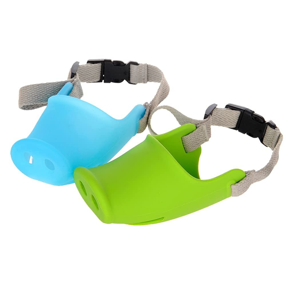Silicone Dog Muzzle, Soft Muzzle for Small Medium Dogs Poodle Corgi Dachshund...