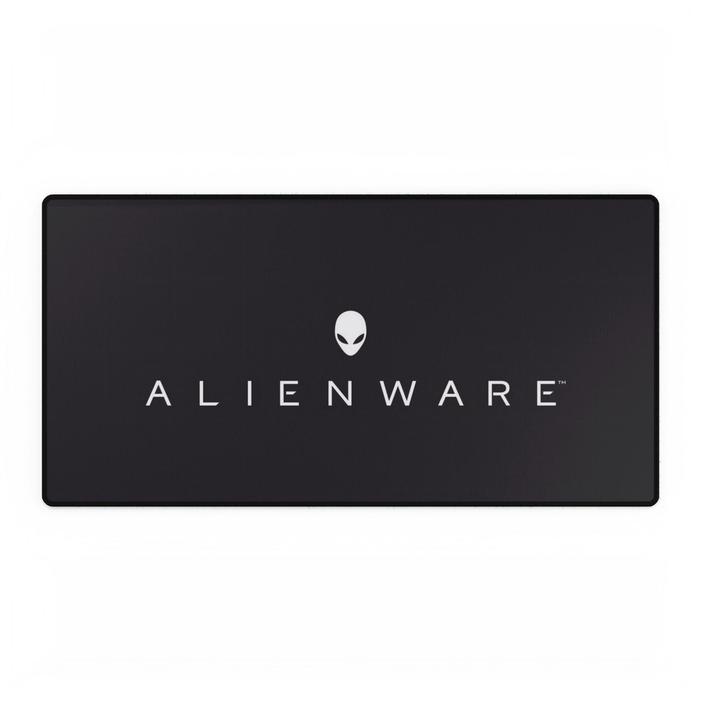 Alienware Logo, Themed Black Gaming Desk Mat Mousepad