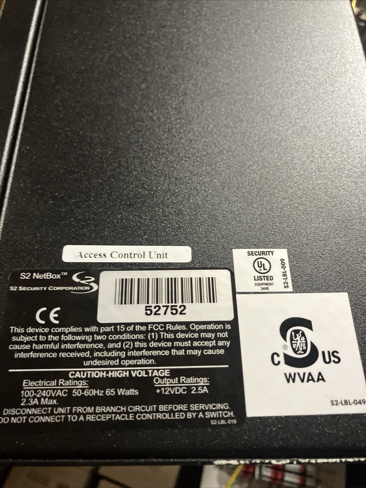 s2 netbox 82469 with main controller and dual reader blade
