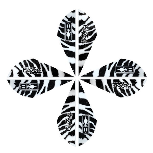 Bohning Blazer Tiger Vanes White 36 Pack