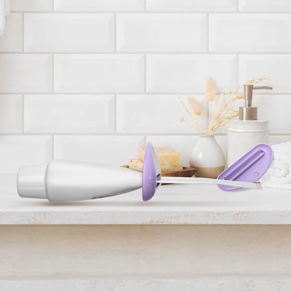 6 Pcs Toothpaste Squeezer Set, Plastic Toothpaste Saver, Hanging Toothpaste Disp