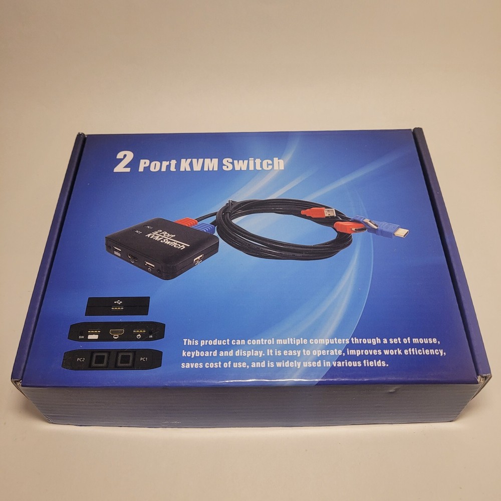 2 Port KVM Switch - Yeemie Pro - 100% Working