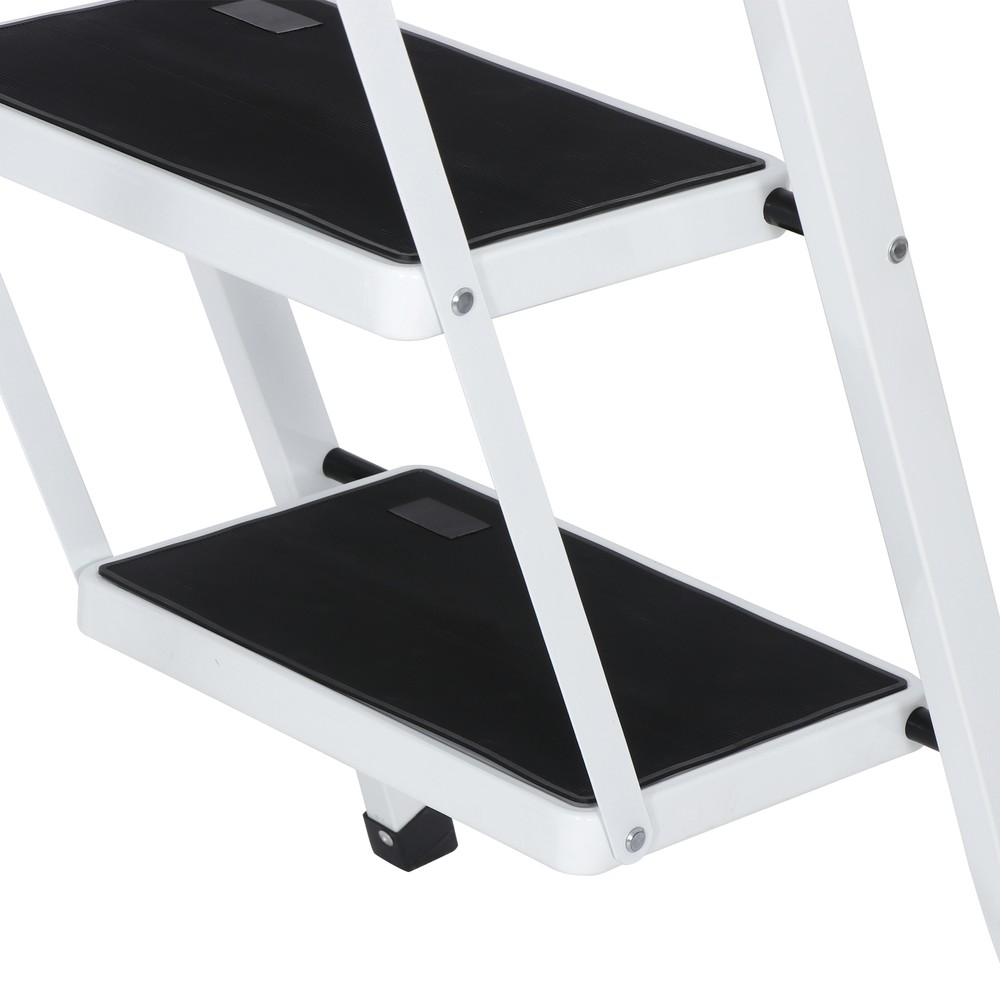 4 Step Ladder Lightweight Folding Step Stool Convenient Handgrip Sturdy Wide