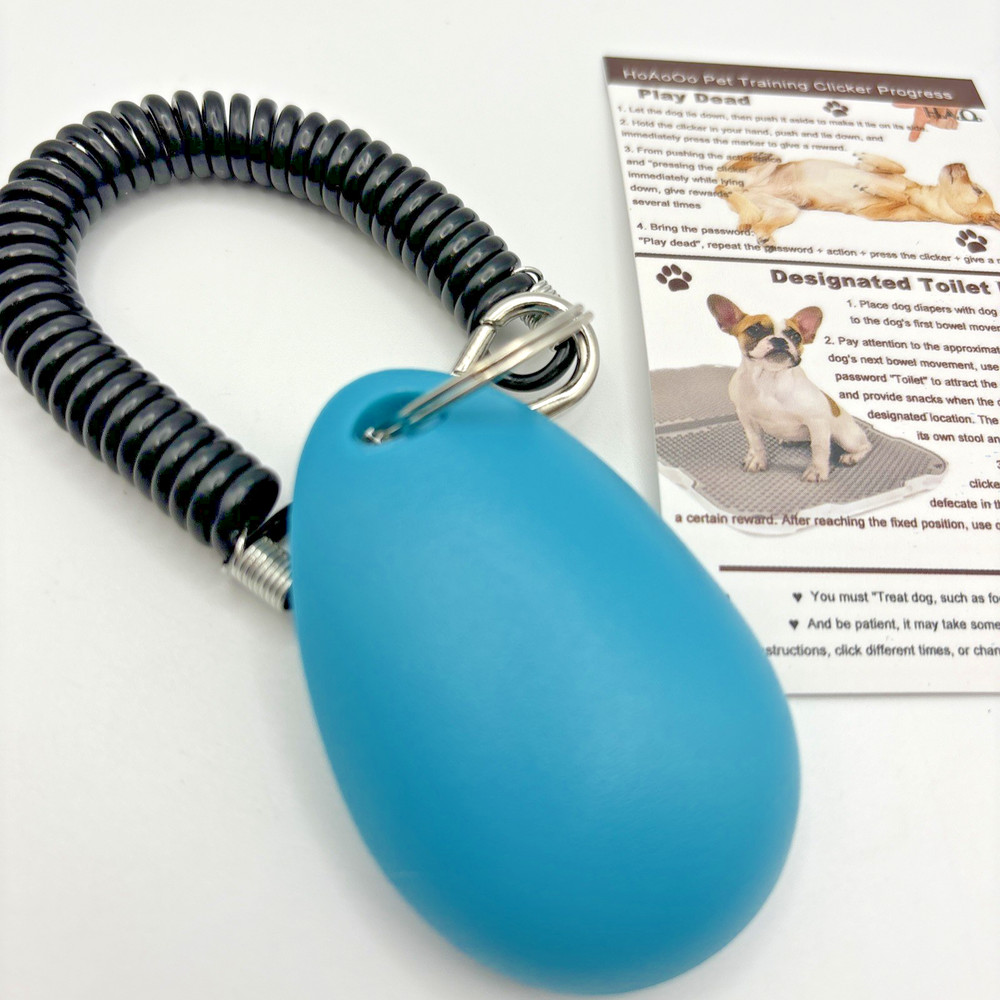 Pet Training Clicker with Wrist Strap - Dog Training Clicker Blue New