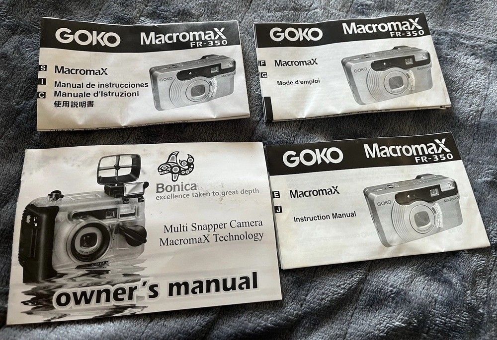 Working MacromaX FR-350 camera with Bonica multi snapper underwater camera kit