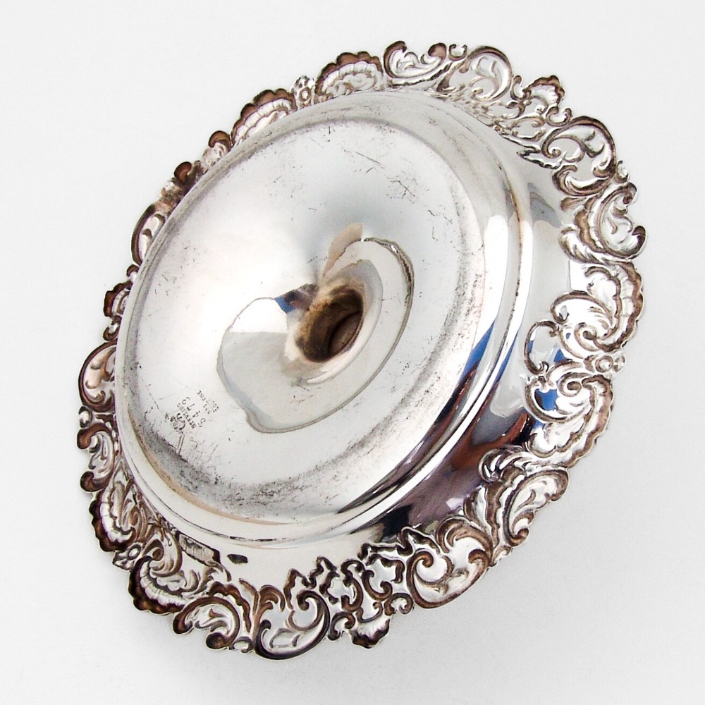 Pompadour Chamberstick Whiting Sterling Silver 1895 Mono KML