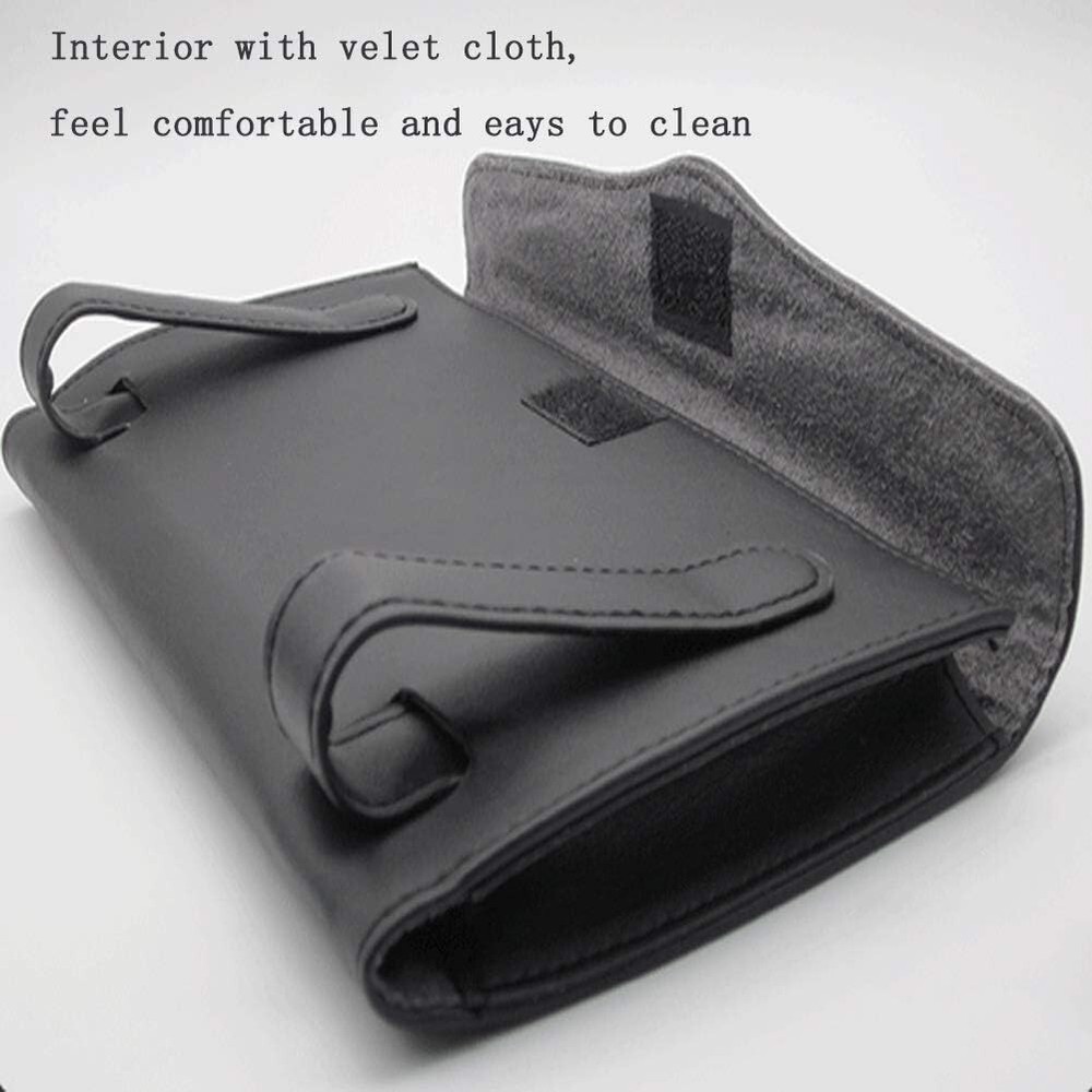Leather Tissue Holder, Mask Holder, Rectangular Sun Visor Napkin