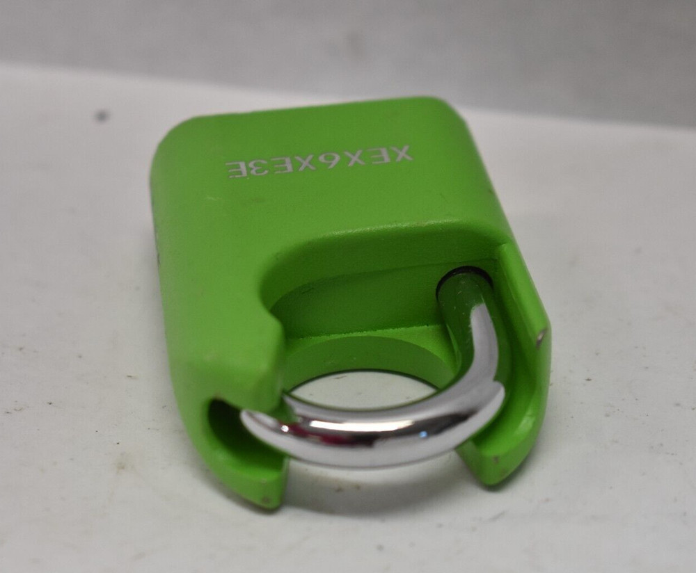 4 Digit Security Padlock Green Stainless Steel Short Shackle Combination Code