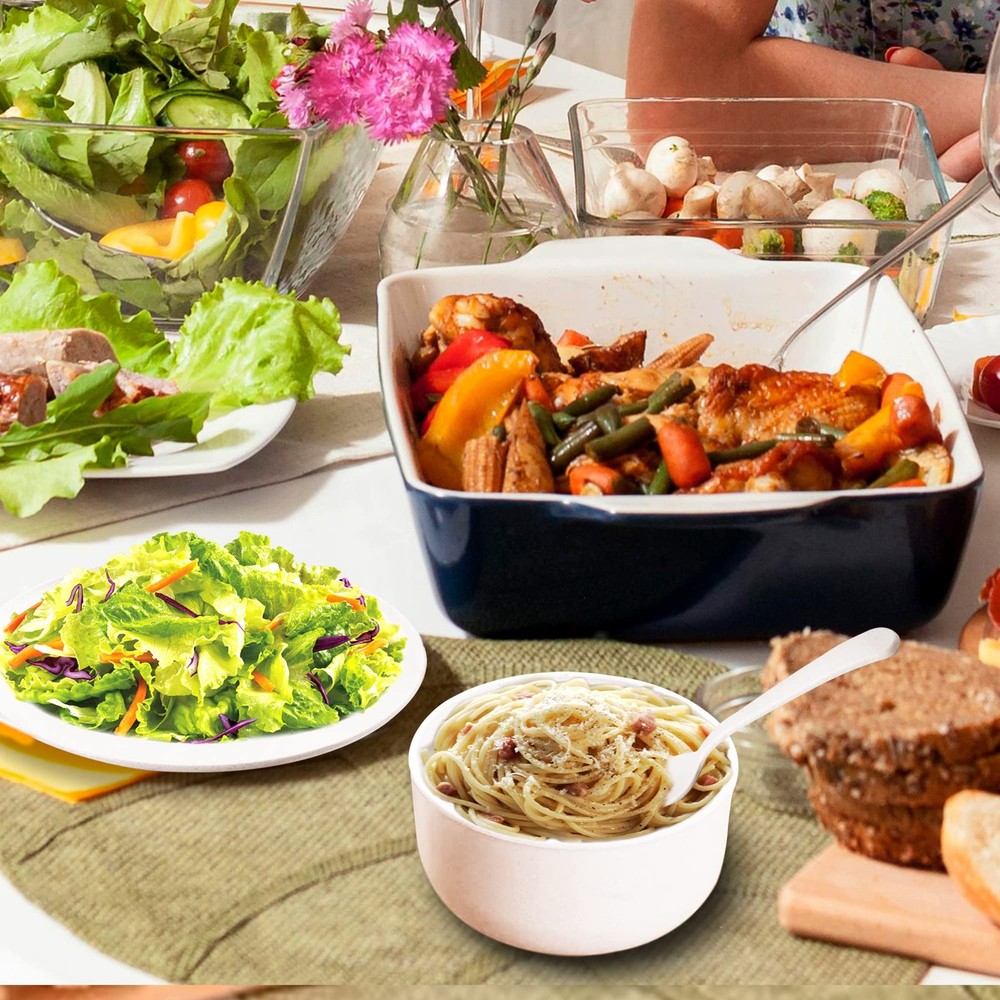 GREENSTERRA Eco-friendly Wheat Straw Dinnerware Set - Reusable and Durable Wheat