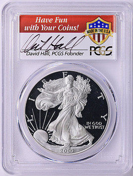 2000 - P - PCGS - PR69DCAM - $1 Silver Eagle[B-9]